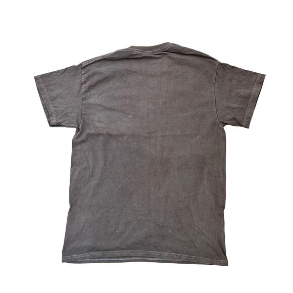 Nirvana Graphic Print 90s Band Short Sleeve Faded T-Shirt Olive Green Sz Medium - Picture 7 of 7